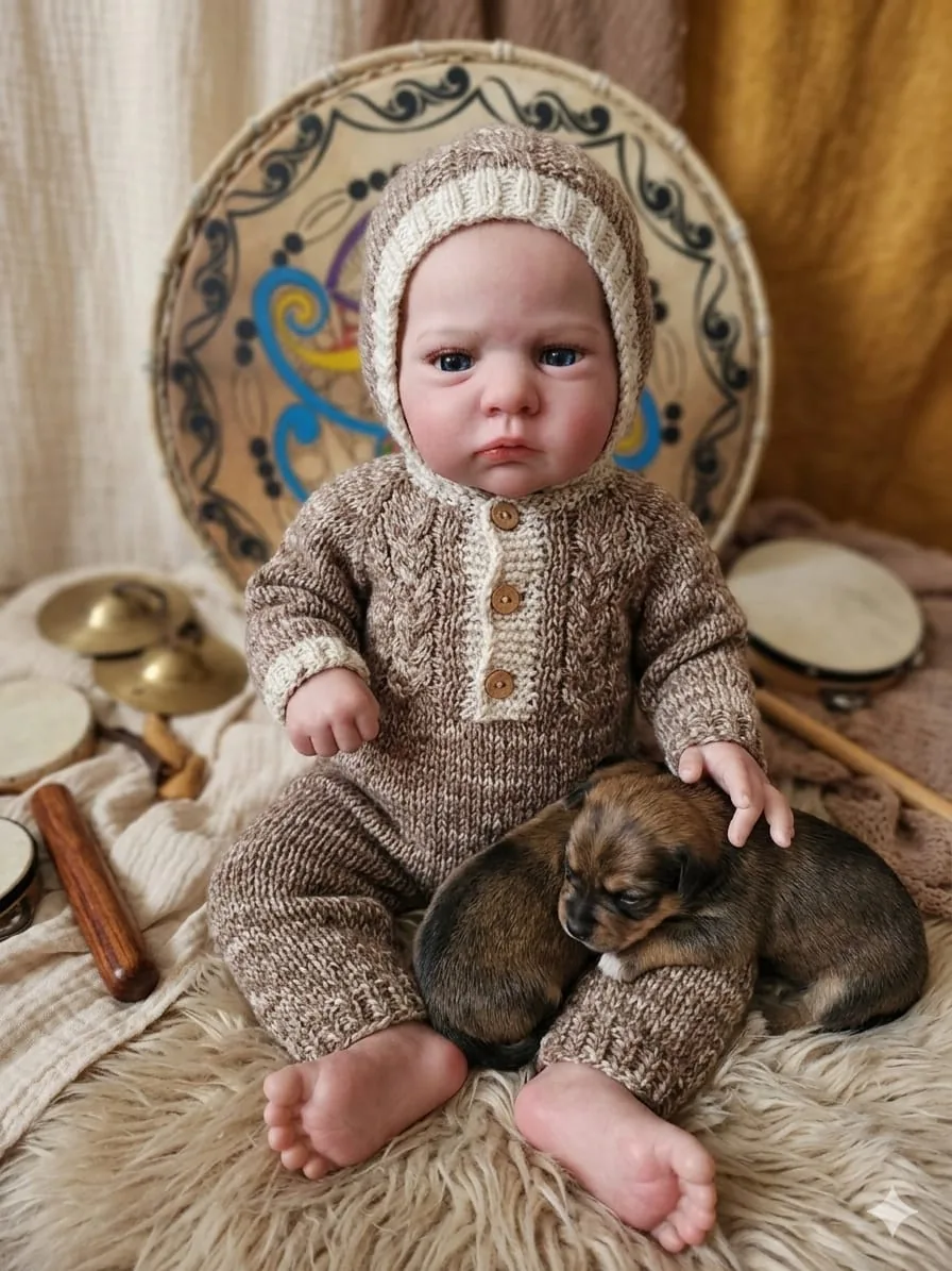 Ukázka úpravy fotografií reborn panenky 115